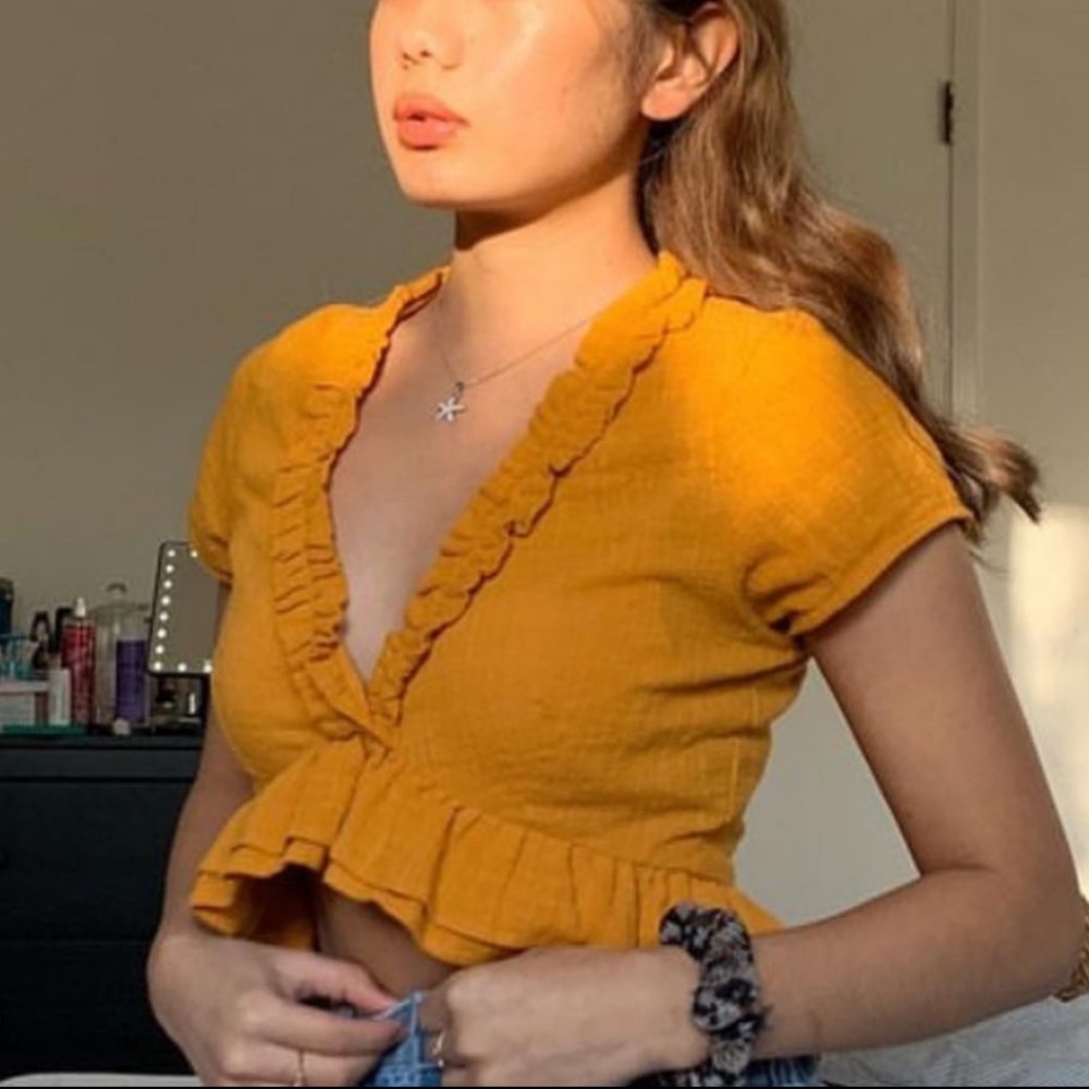 LA Confection Luma Top Plain Citrus